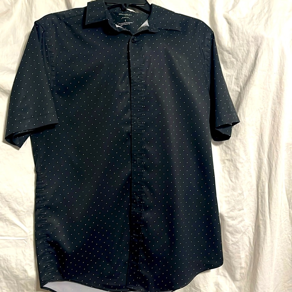 Men’s black button down shirt